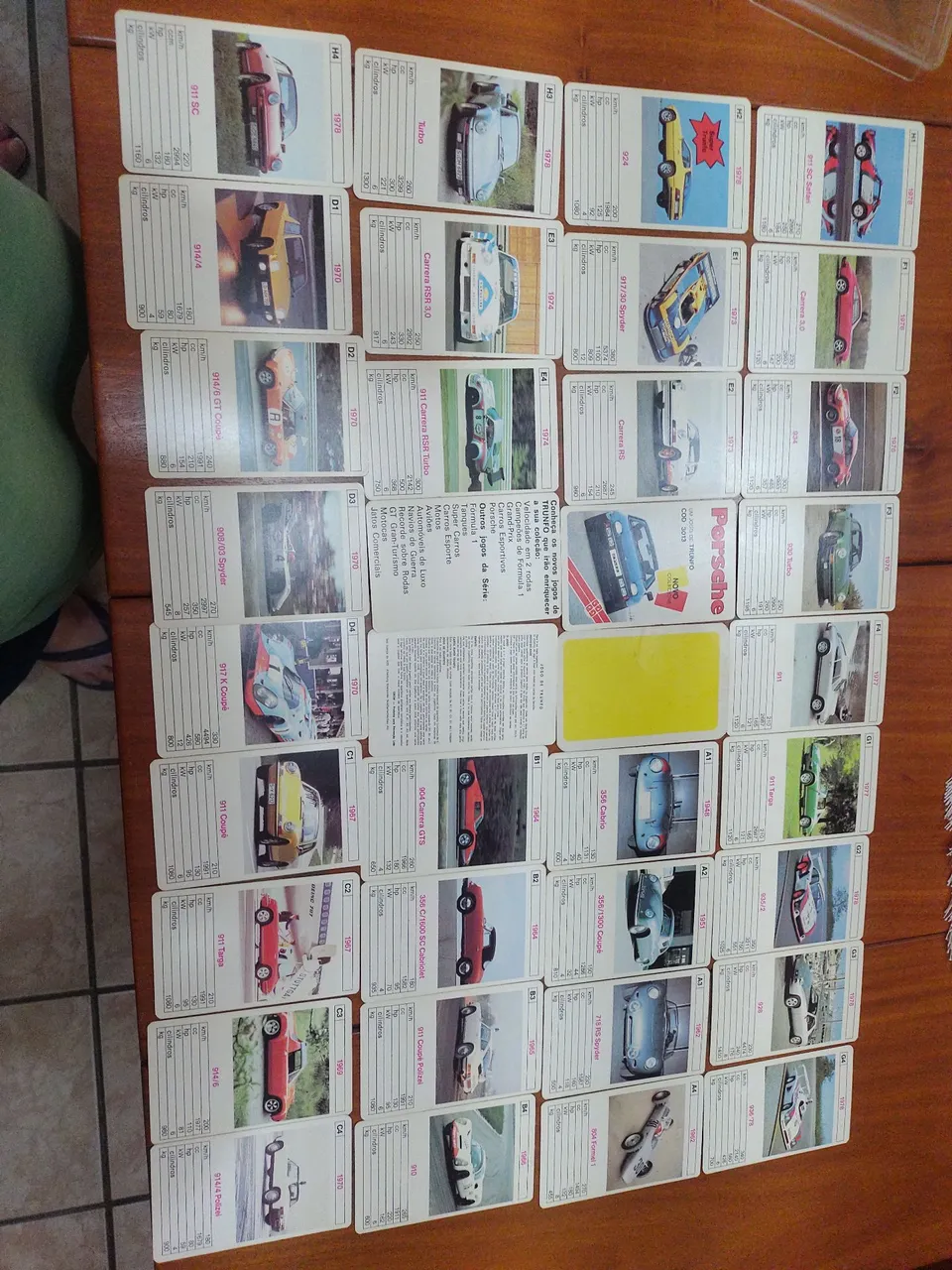 Jogo de cartas Porsche Trunfo Coleção