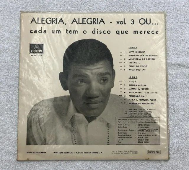 Disco de Vinil Wilson Simonal - Alegria, Alegria Vol 3 - MONO - Foto 2