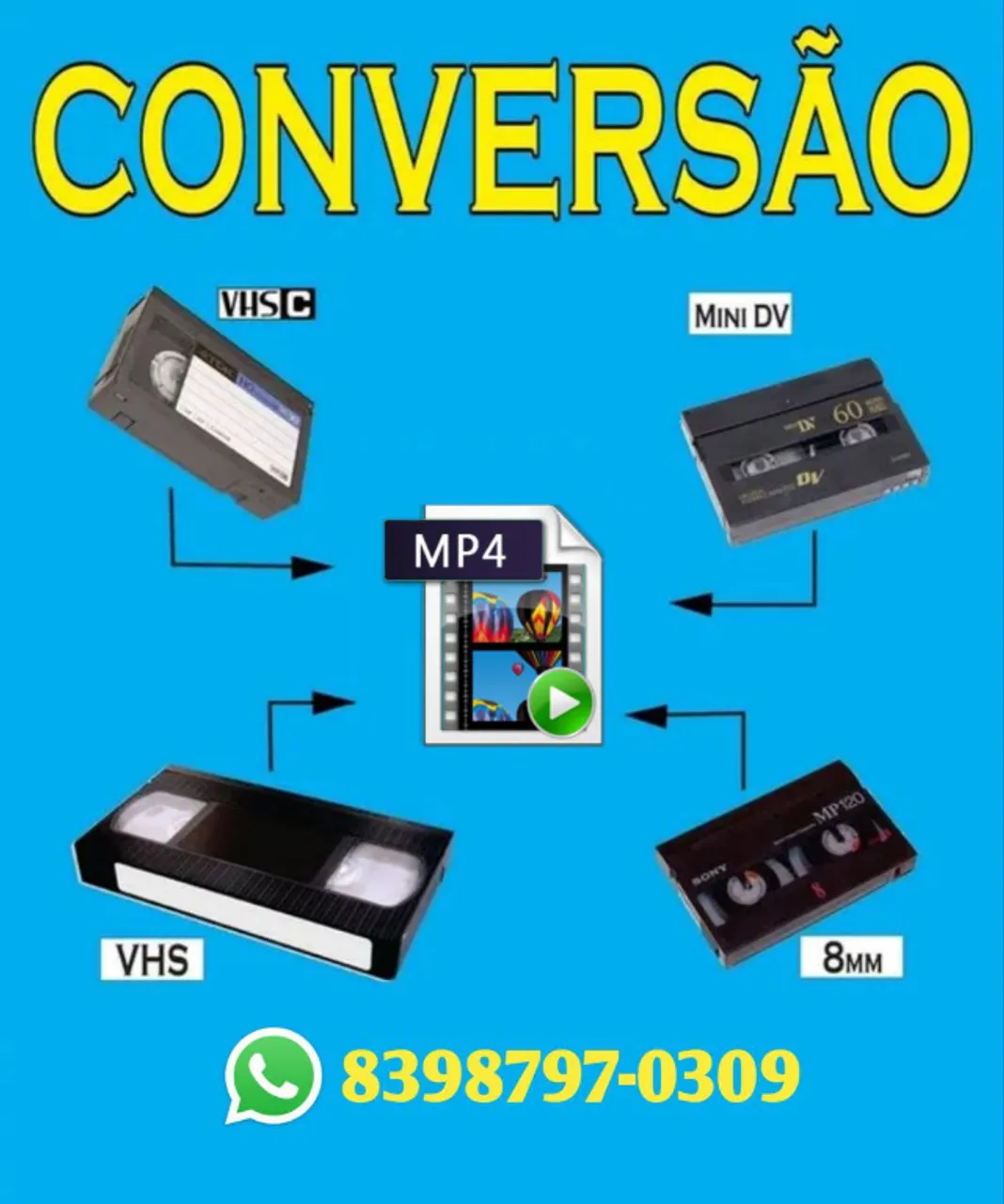 Digitalizamos Tudo Das Suas Fitinhas Para Sistemas Atuais. Leia a Descrição Desse Anuncio<