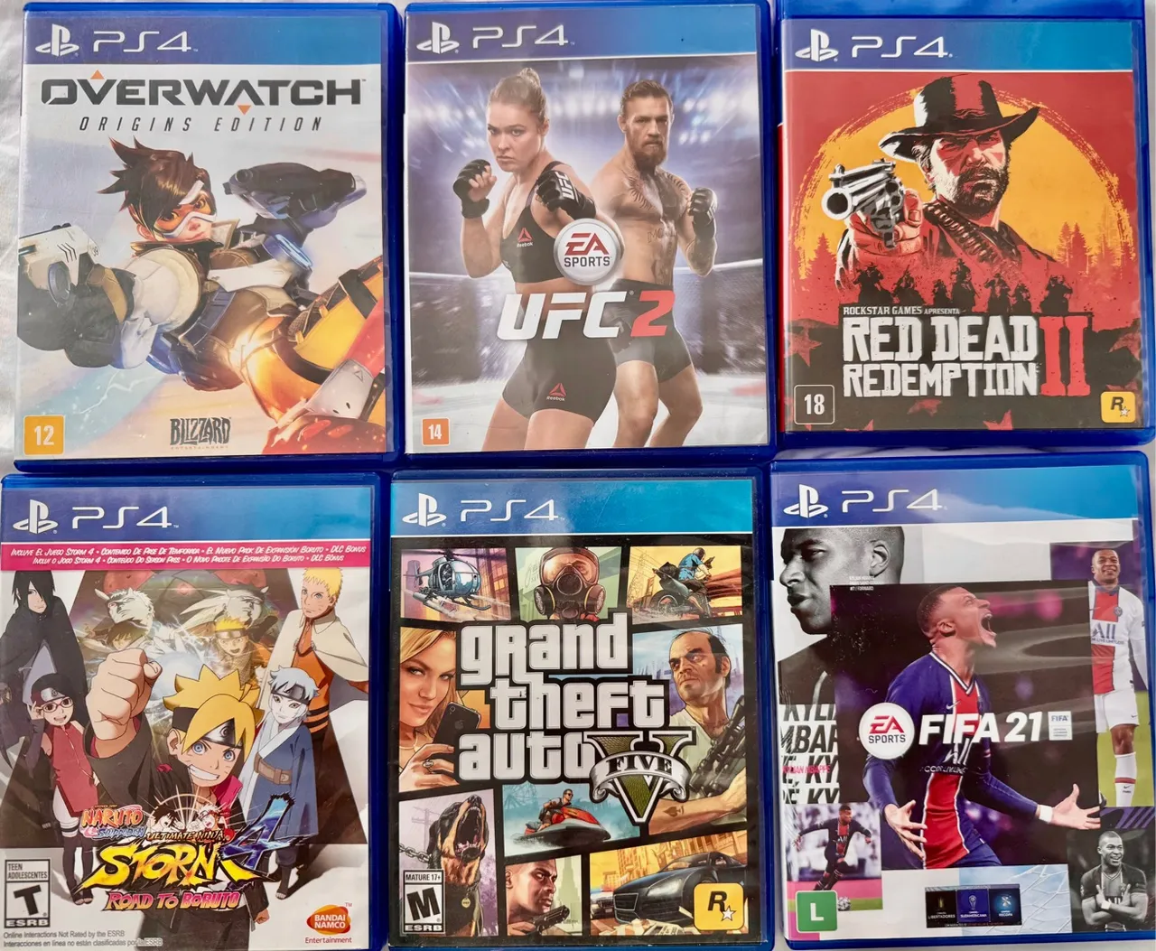 Vendo pack de jogos PS4 - mídia física