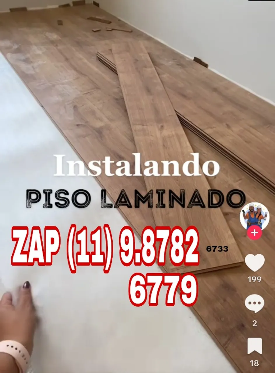 Piso Laminado ( instalação) Casas e Comercios