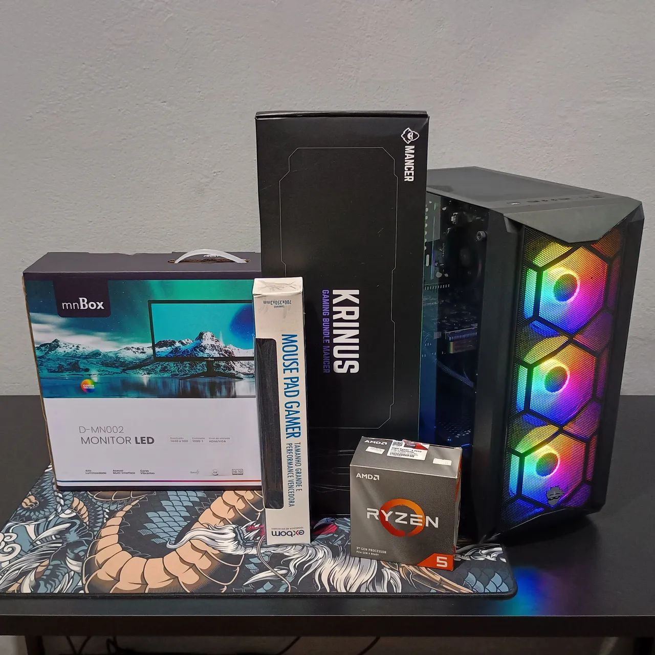 PC Gamer Ryzen 5, RX 580 - Completo c/ Garantia - Foto 2