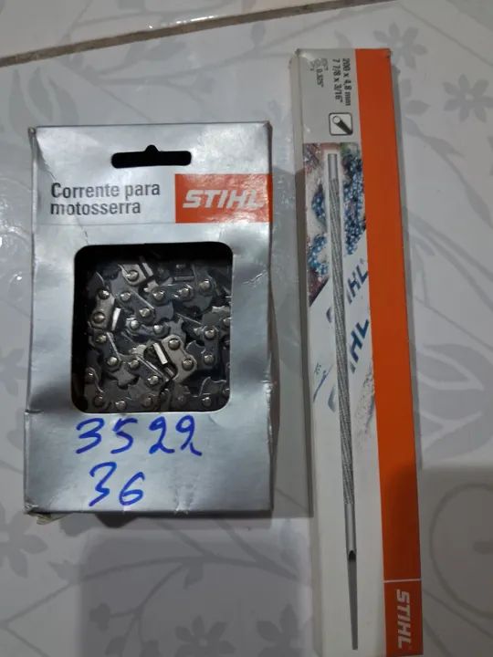 Correte motosserra e lima