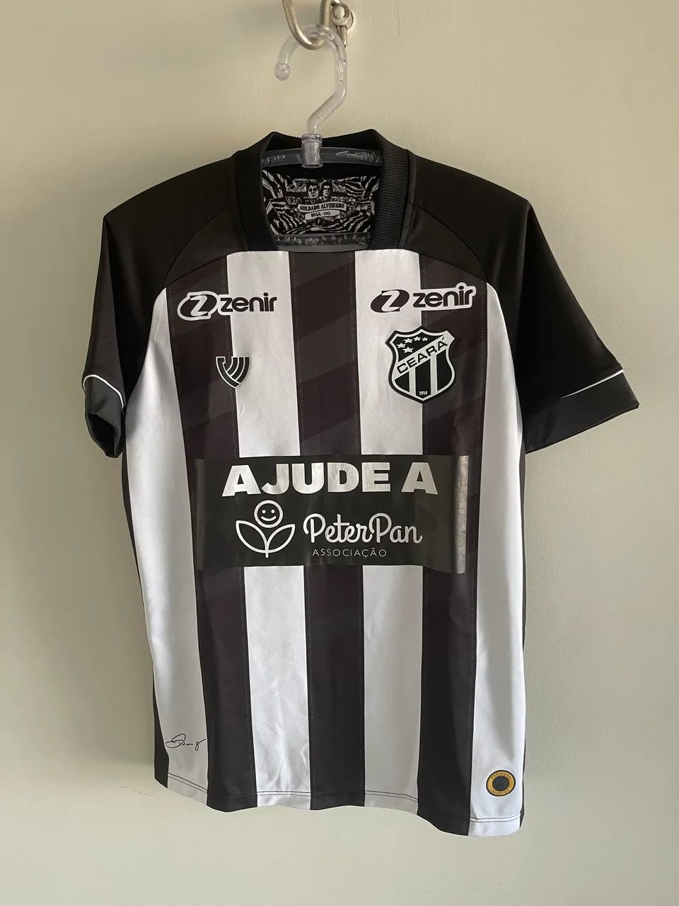 Camisa do Ceará usada em jogo.