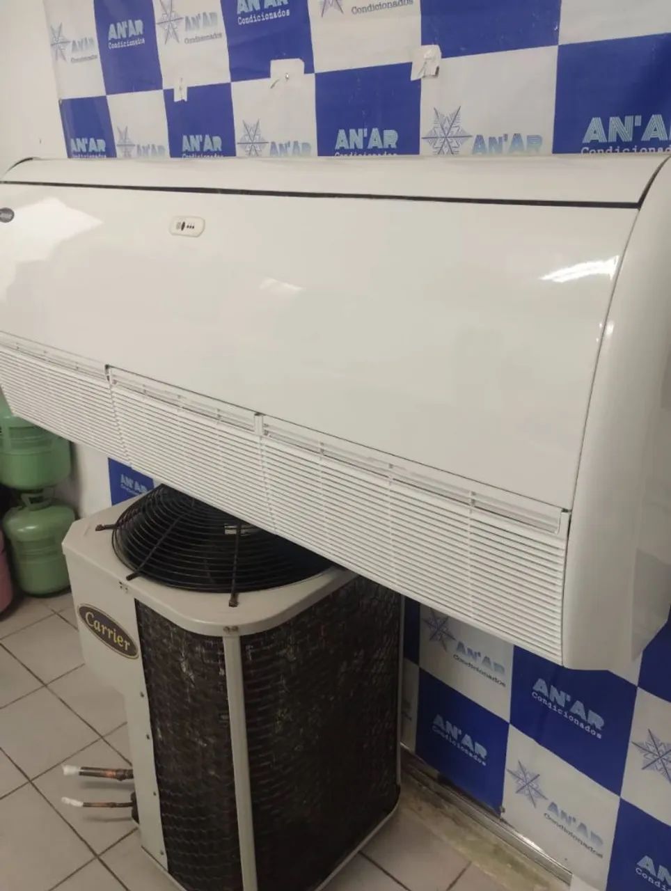 Ar condicionado Split Piso-Teto Carrier space 60.000 BTUS só Frio 220V trifásico  - Foto 3