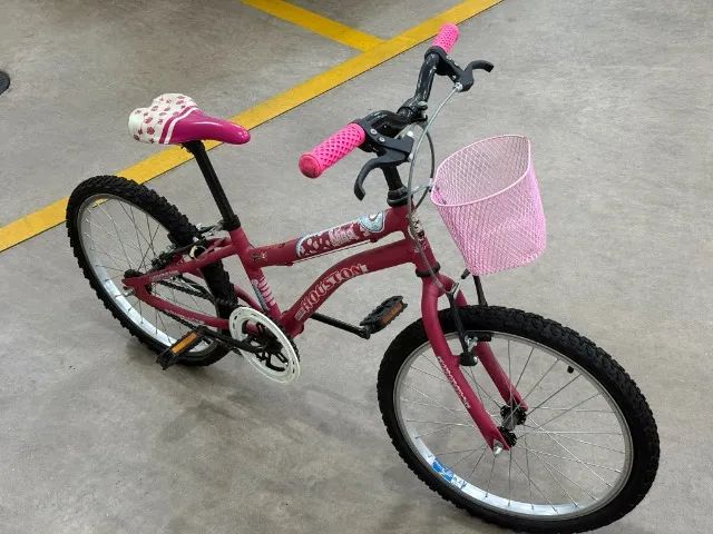 Bicicleta Aro 20 Houston Nina em Aço Carbono Rosa Fosco - Foto 2