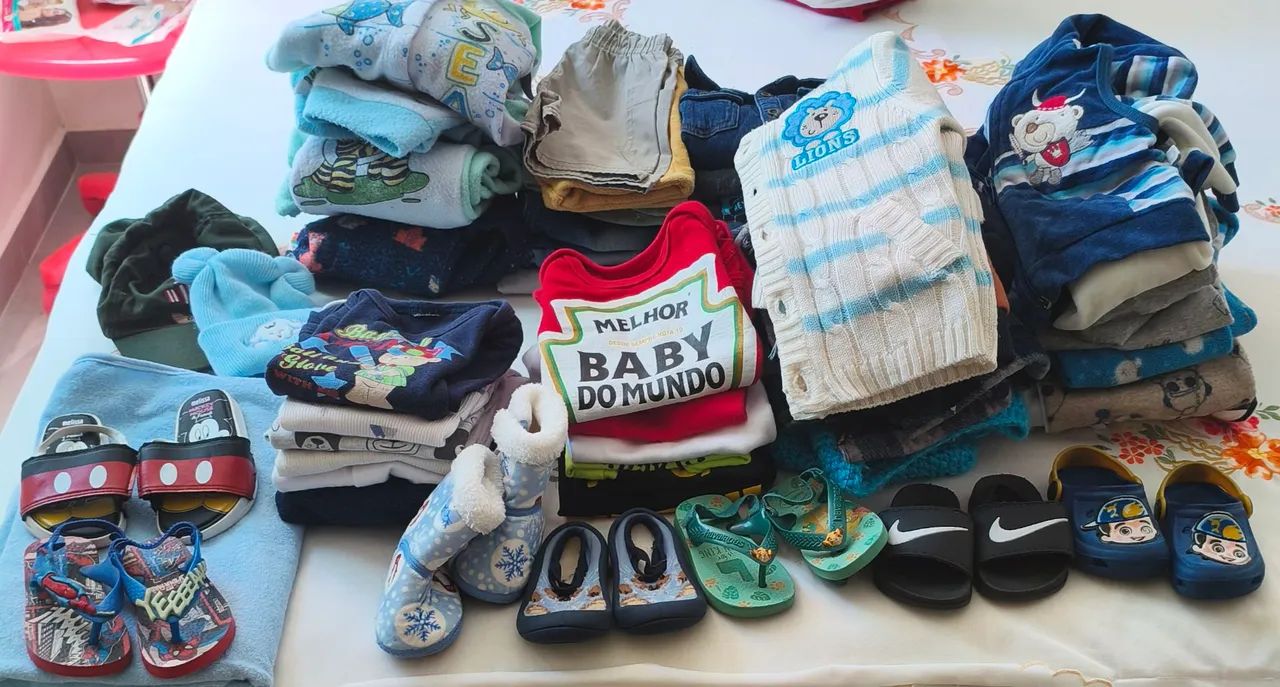 kit de roupas de bebês de 6a 12 meses