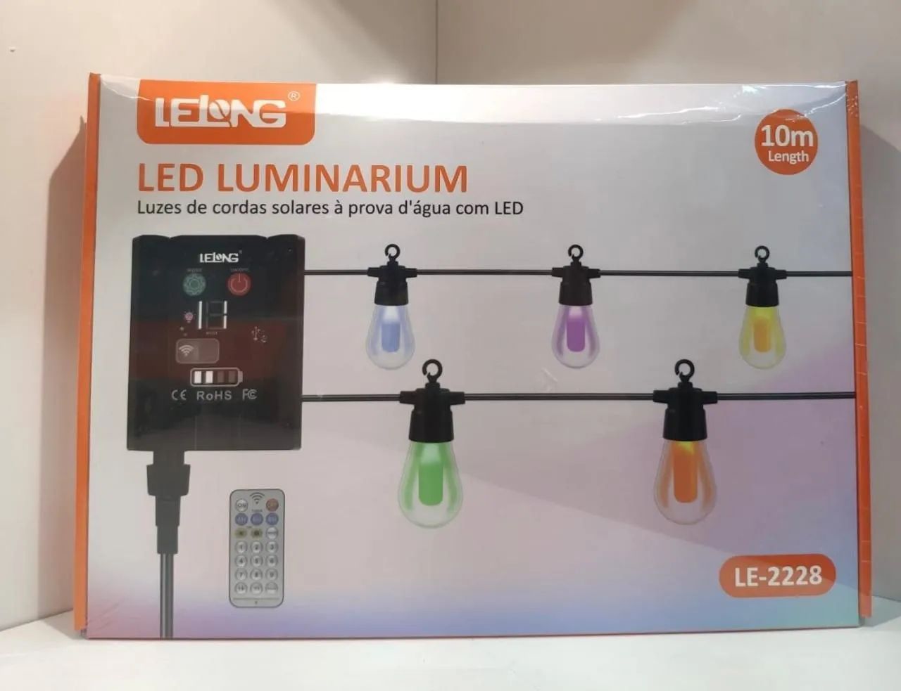 Luminária LED Solar com 10m de Fio - LE-2228 - Foto 3