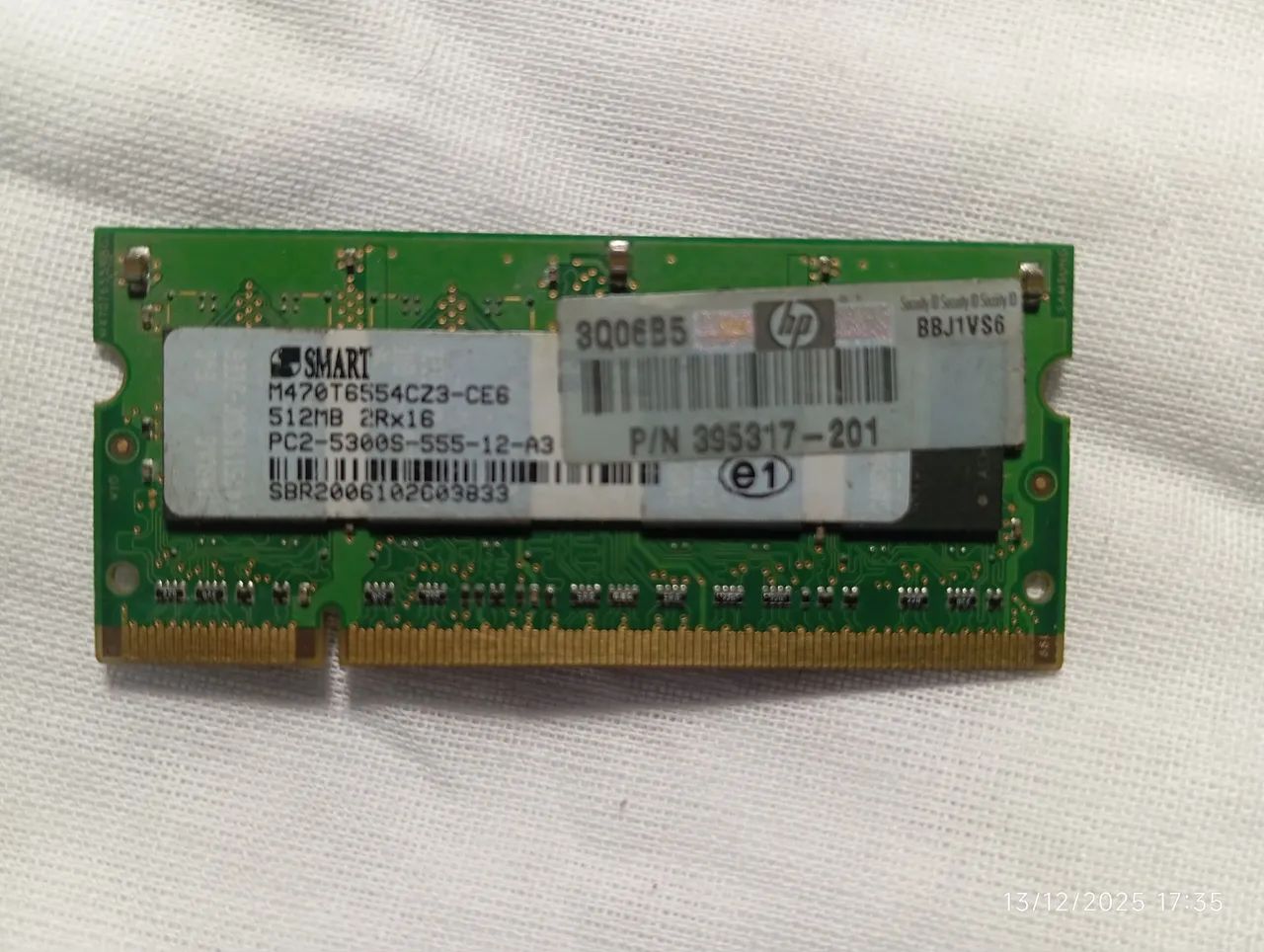 Memória ram para Notebook DDR2 512MB 5300 - Foto 5