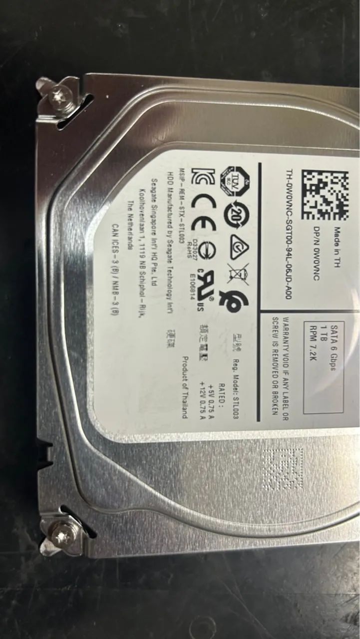 HD servidor Dell Exos 7E2 1TB - SATA 6Gbps - Foto 4