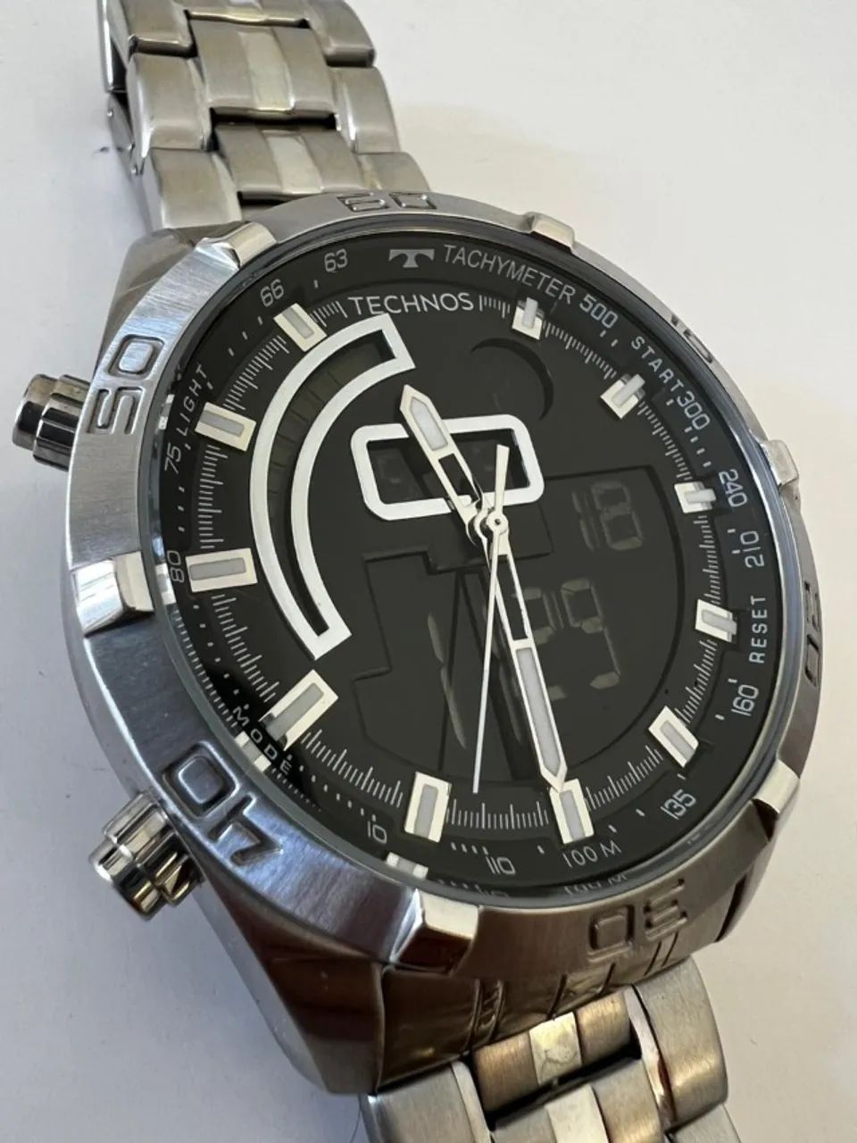 Relógio de pulso analógico digital Technos modelo BJ3496AB - Foto 3