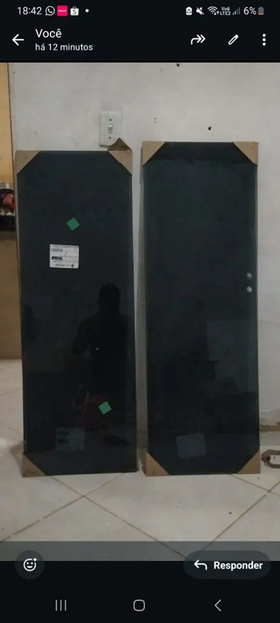 Janela medindo 1.50 por 1.20 com todas esquadrias, Vidros Temperados para Área Externa