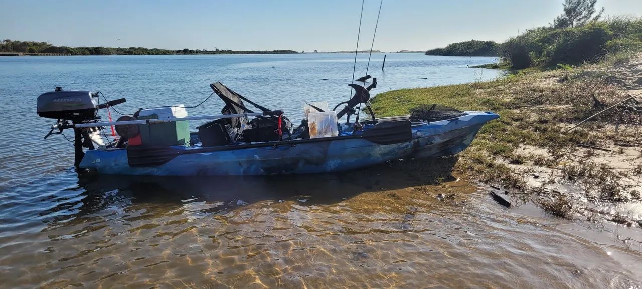 Caiaque iron + motor hidea 4 HP + acessórios  - Foto 2