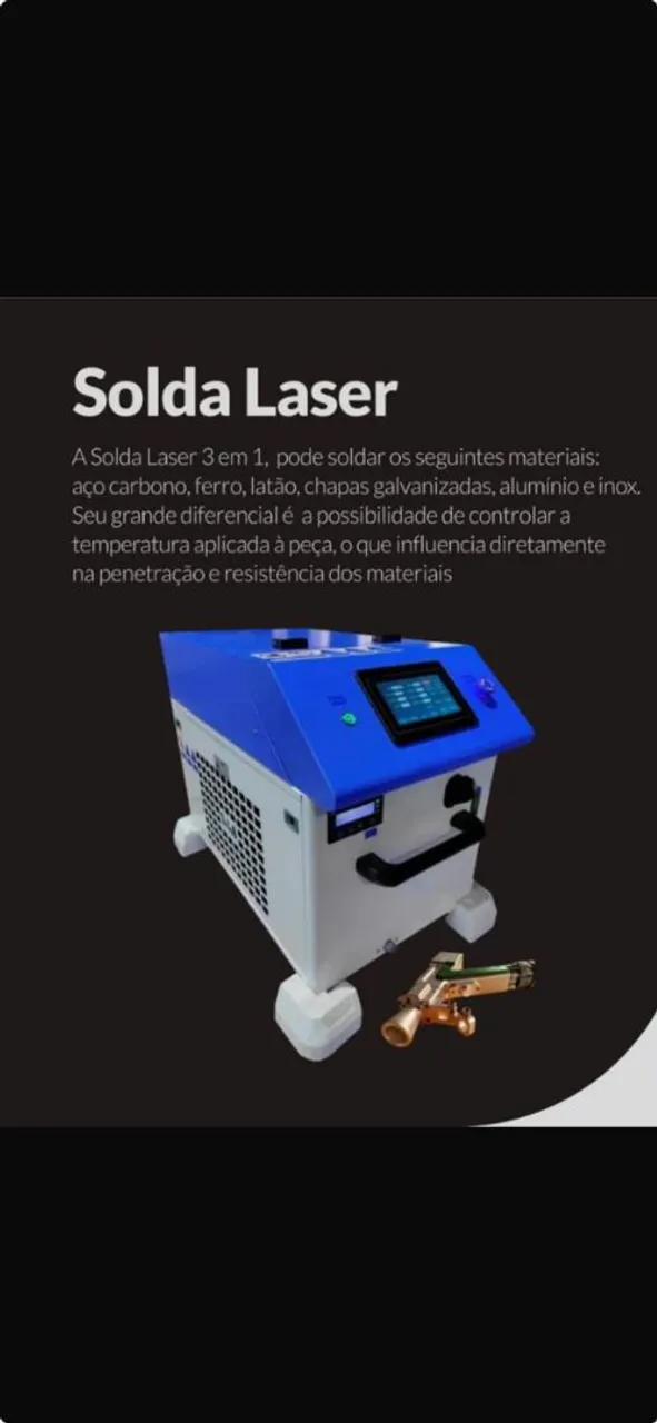 Solda Laser 3 em 1 - Nova Pre venda