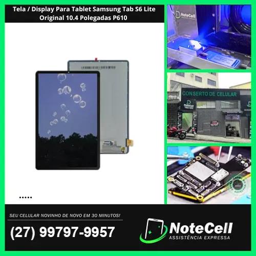 Tela / Display Para Tablet Samsung Tab S6 Lite Original 10.4 Polegadas P610