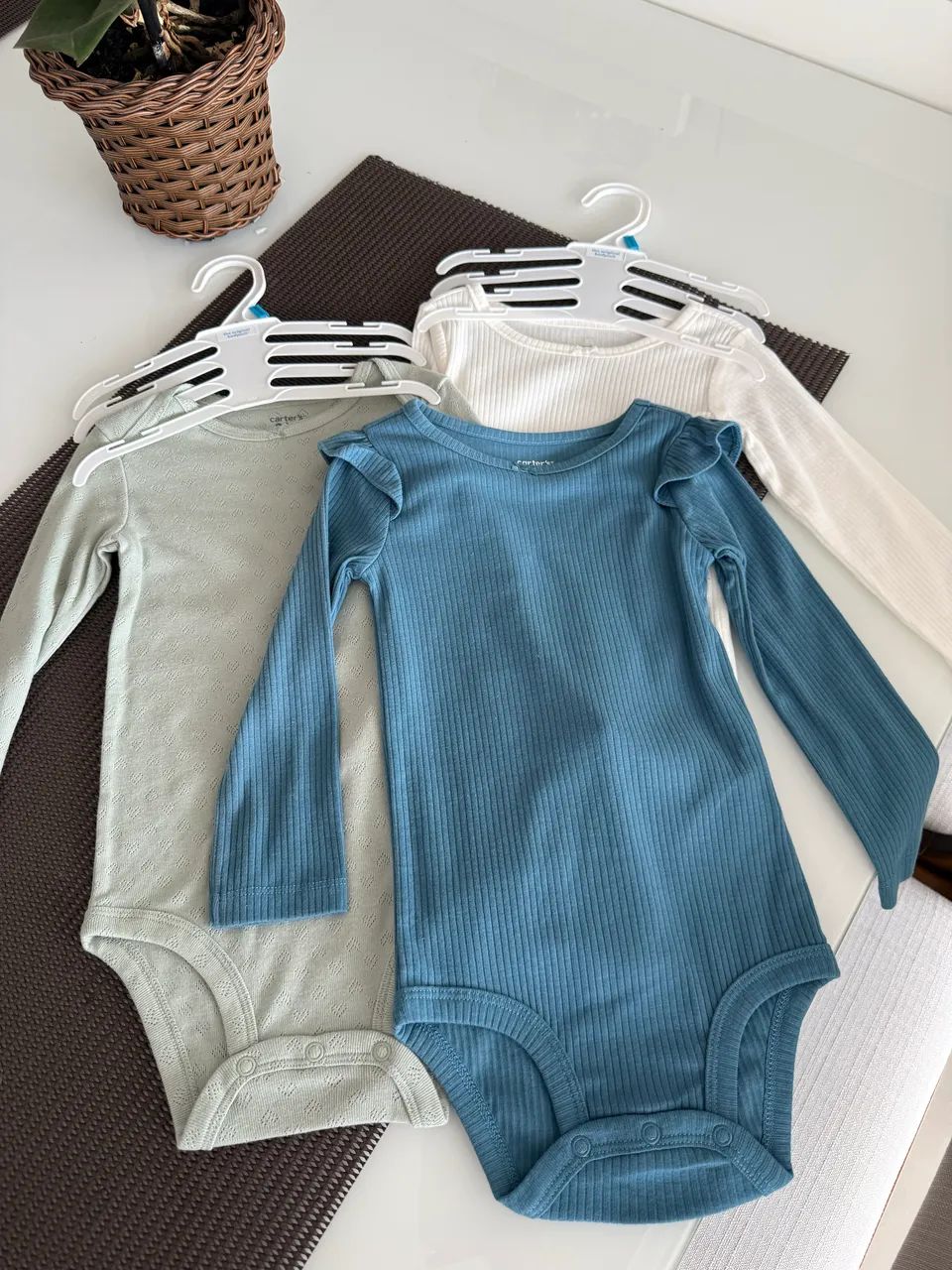 3 bodys novos Carters manga longa (preço Black Friday)