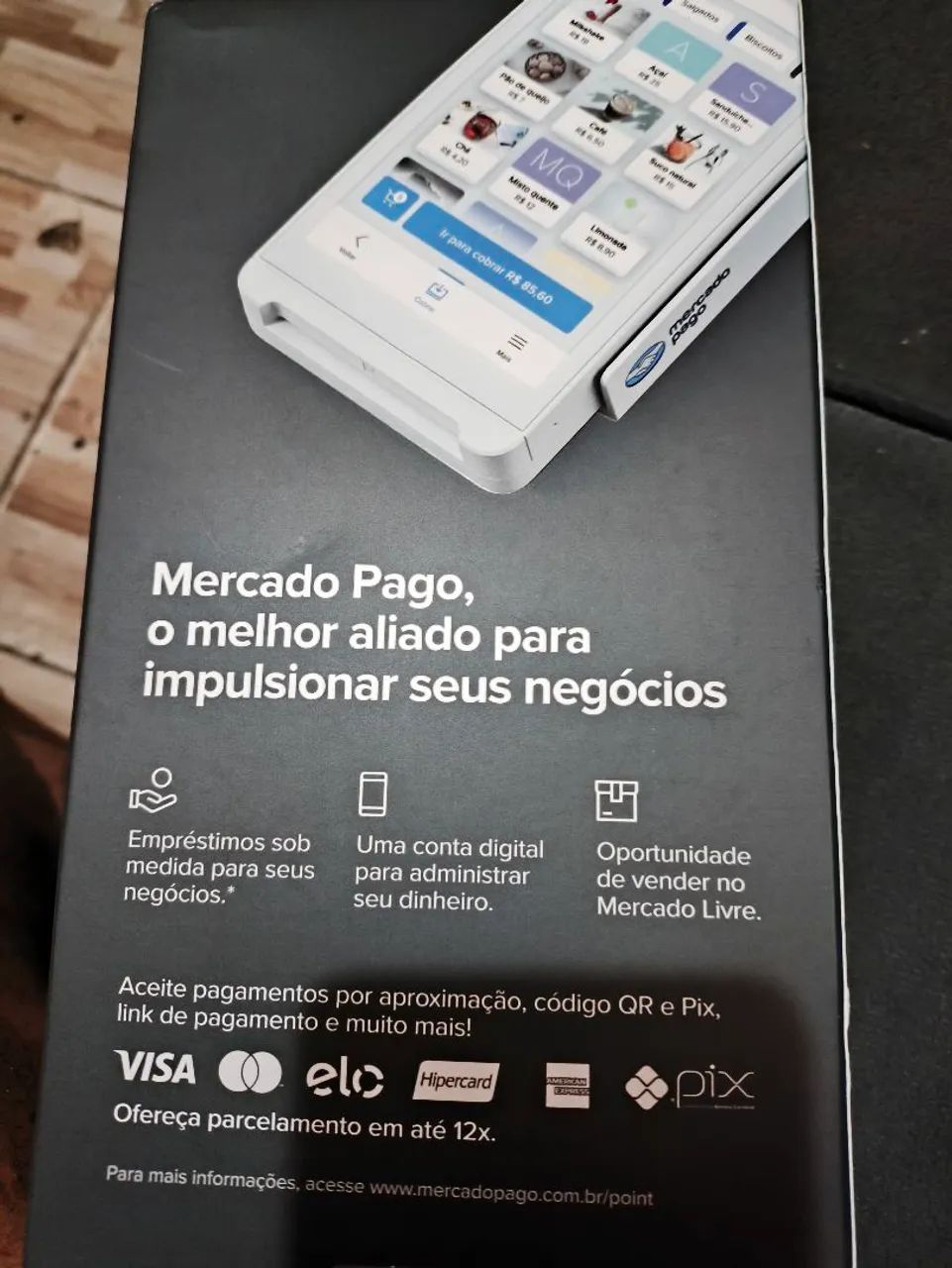 Máquina de cartão Point Smart 2 - Mercado Pago - Foto 2