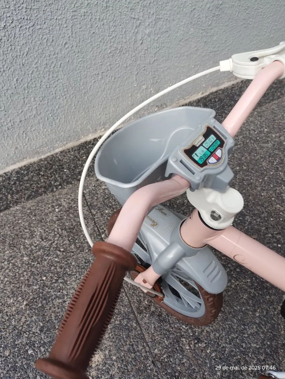 Bicicleta Infantil Rosa com Rodinhas - Foto 5