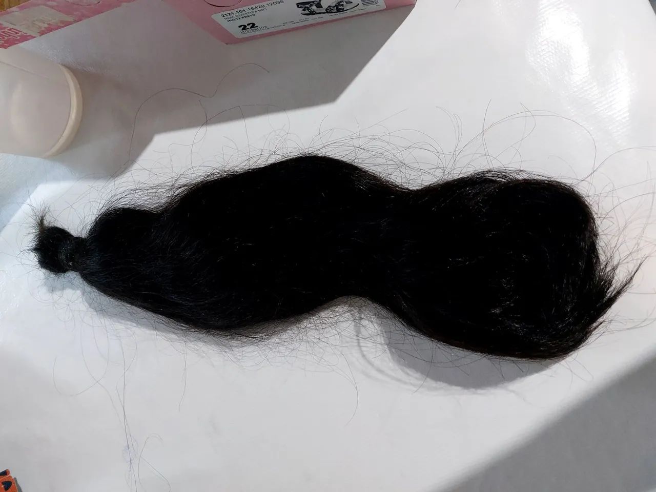 Cabelo humano 2 um longo e um curto - Foto 5