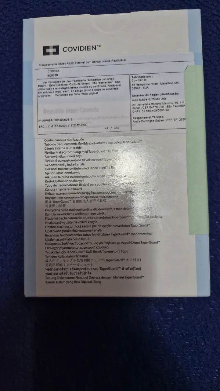 Traqueostomia Flexíveis Shiley 6CN75R 7,5 mm - Foto 2