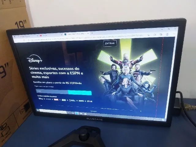 Monitor 19 Blucase 75Hz Novo na Caixa Saída Vga e Hdmi Tem linha Finíssima - Foto 2