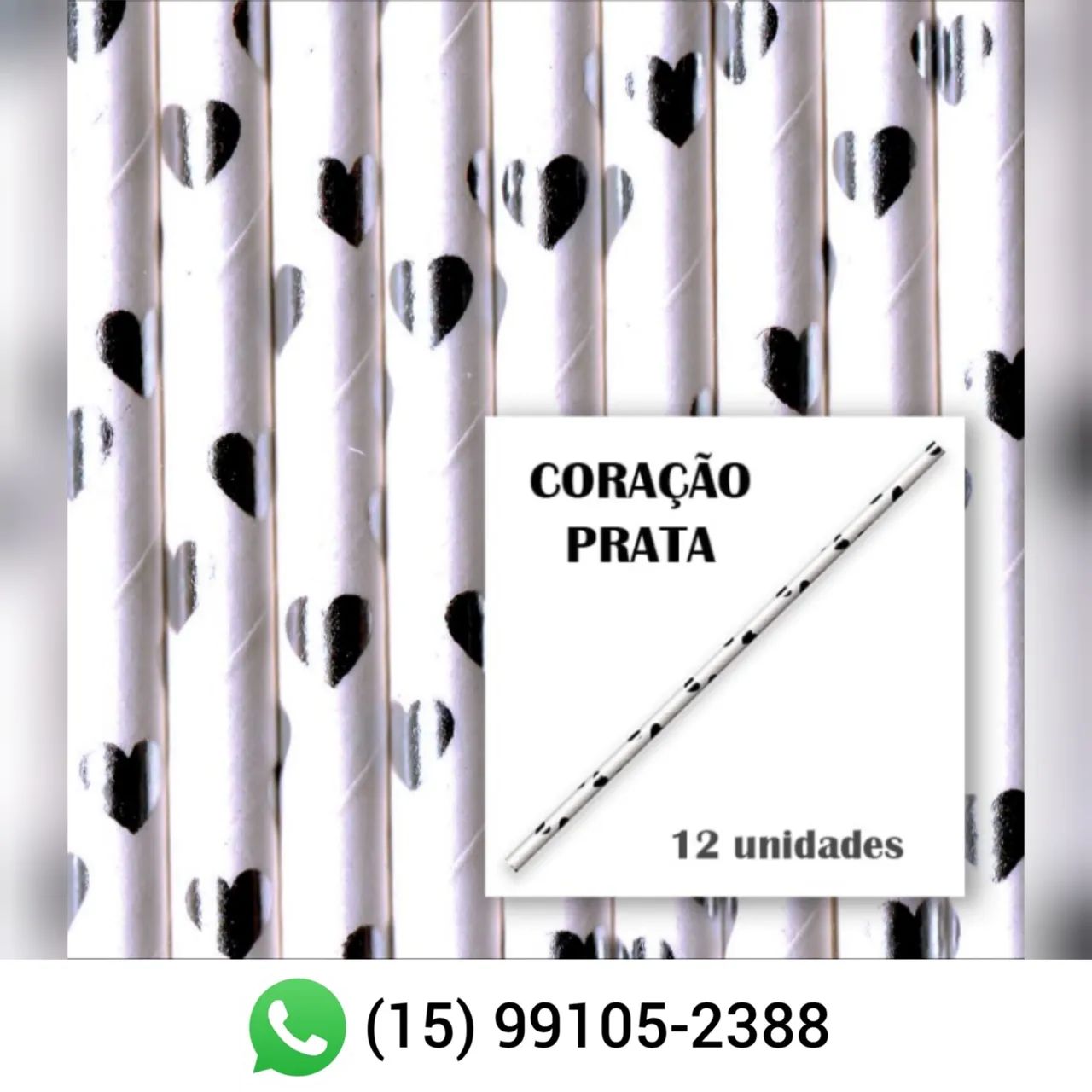 Canudos de papel para topo de bolo - Foto 4