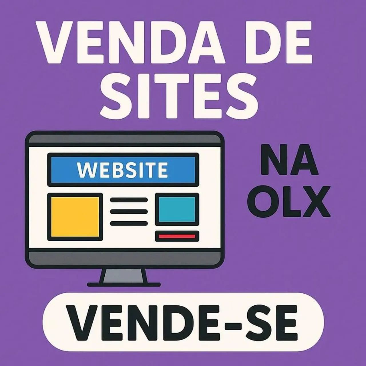 Venda de Sites na OLX
