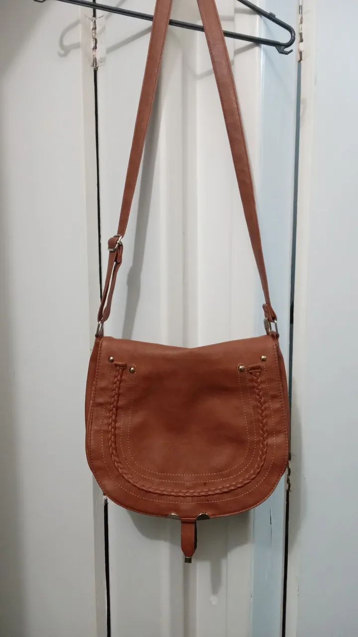 Bolsa de ombro marrom claro
