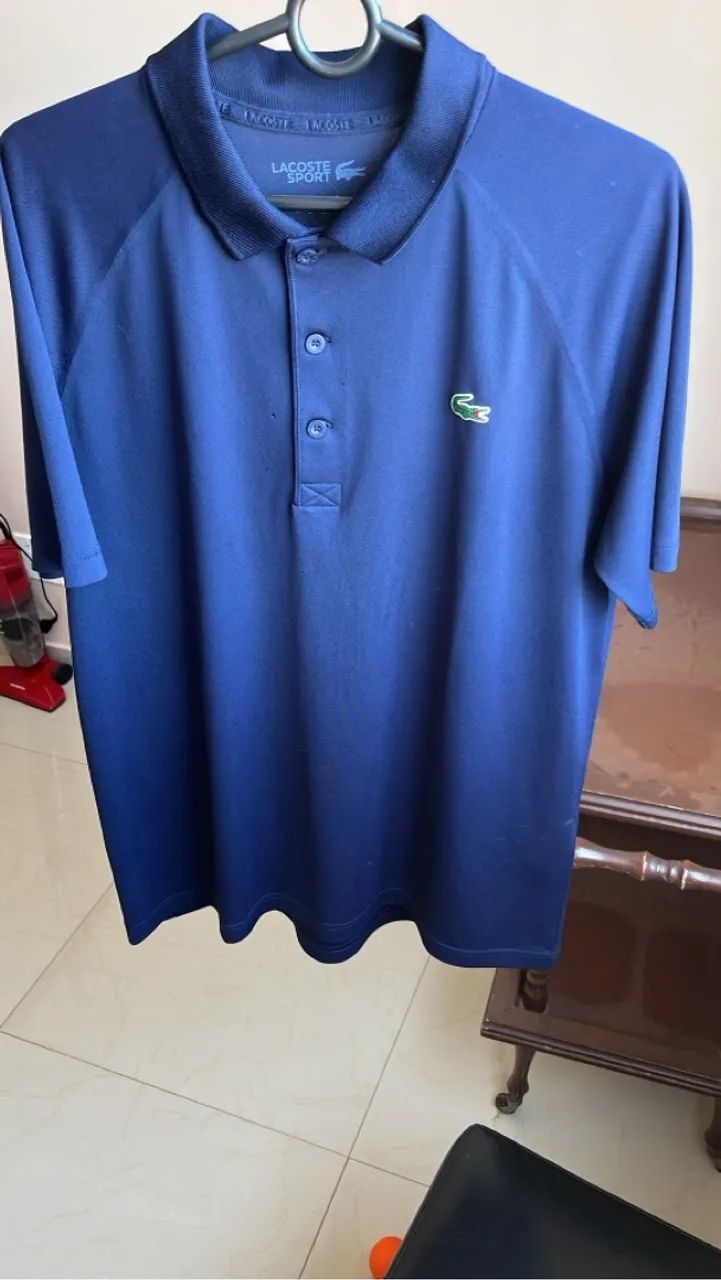 Camiseta Polo Lacoste Sport Azul original 