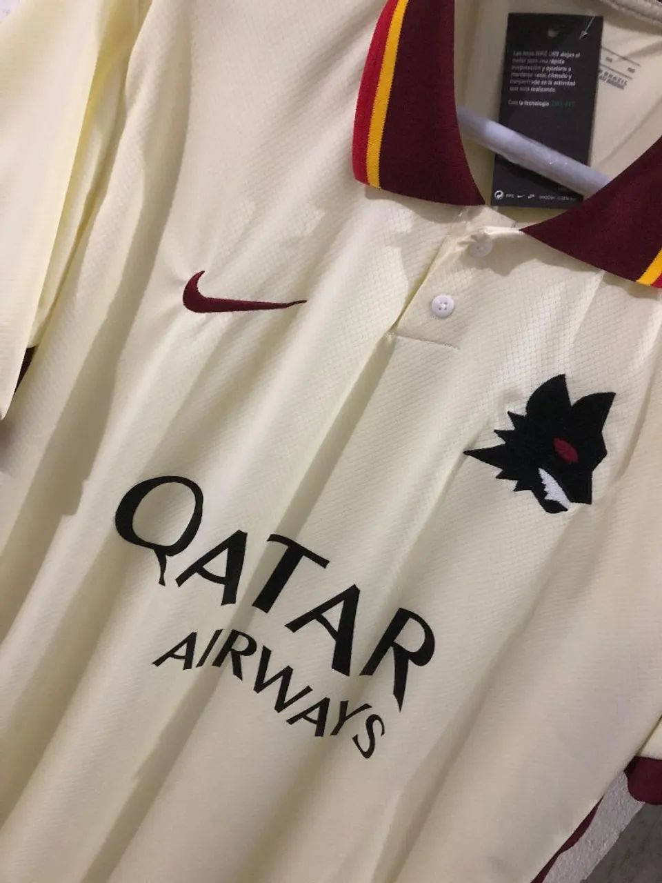 Camisa AS Roma - Amarela - Foto 2