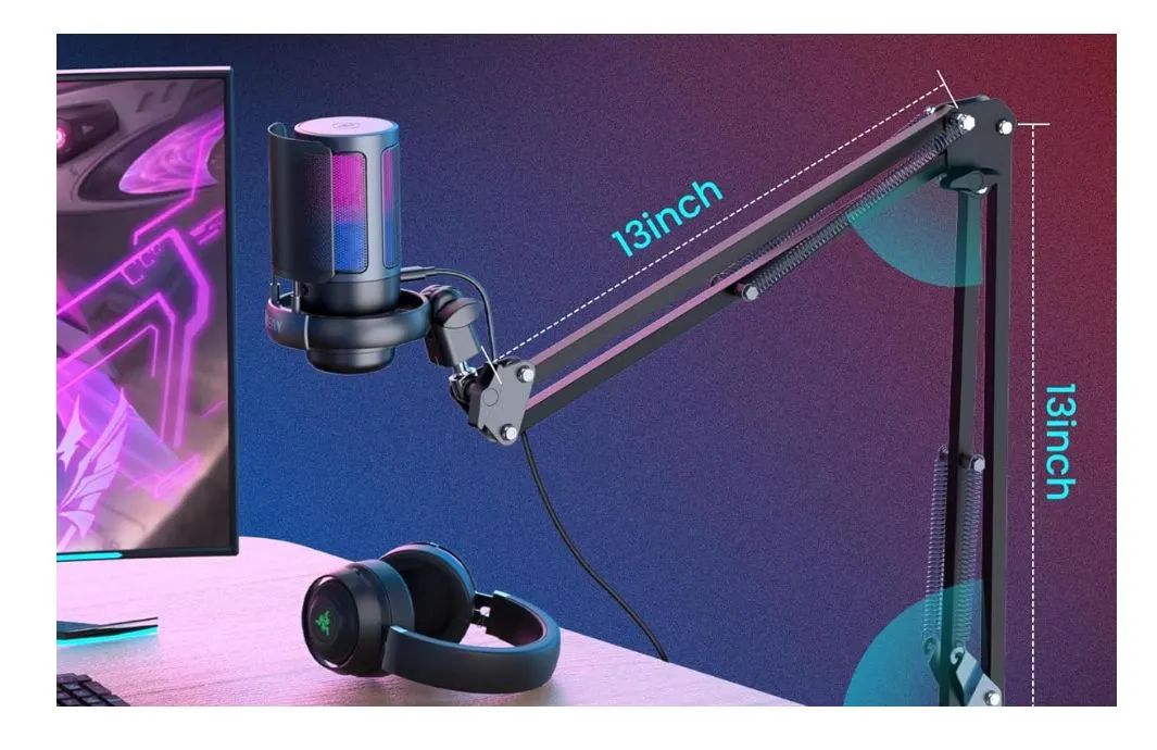 Microfone Profissional com Braço Ajustável - Foto 4