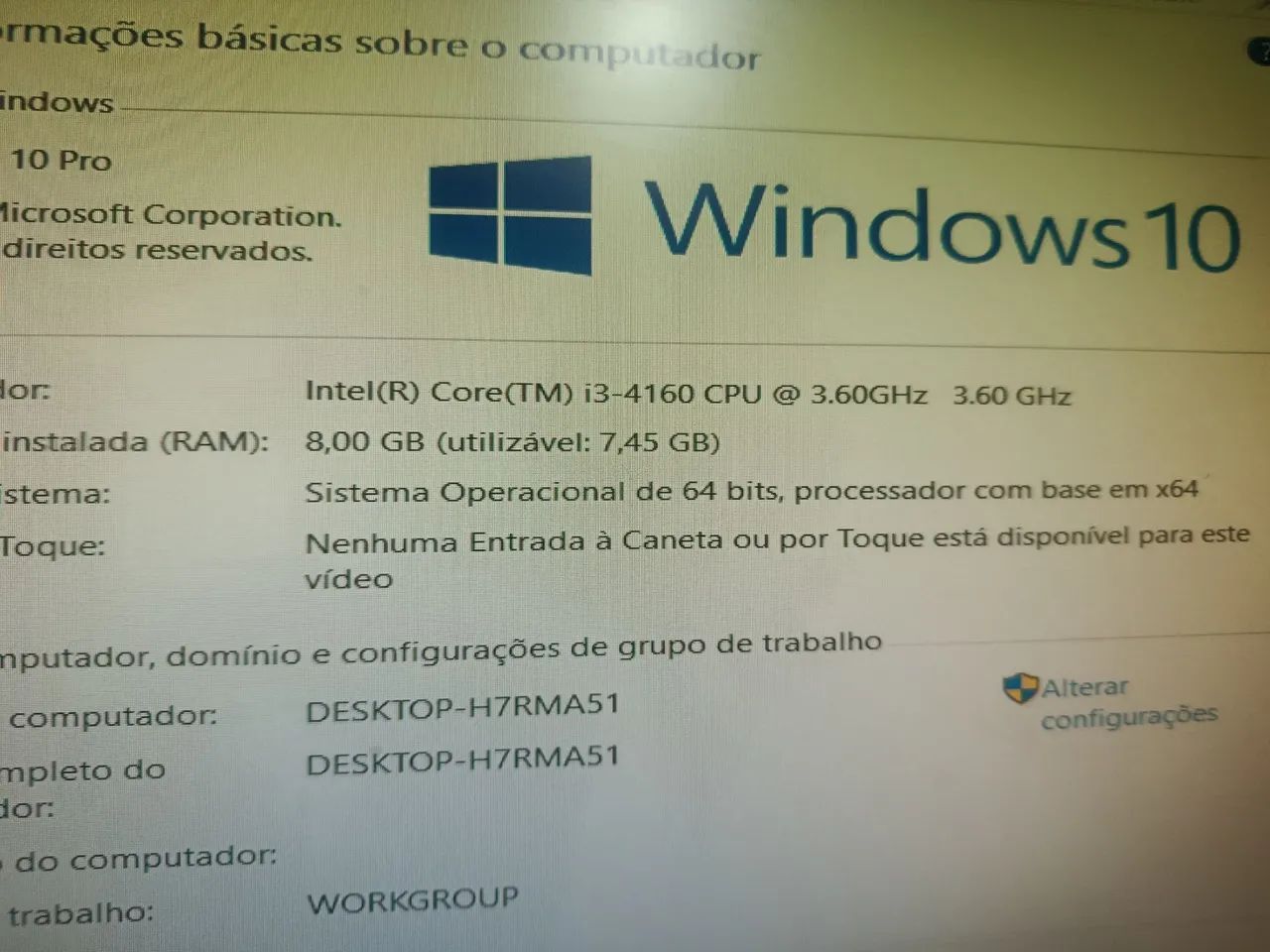 Computador CPU core i3 quarta geração 8gb HD de 1tb windows 10  - Foto 3