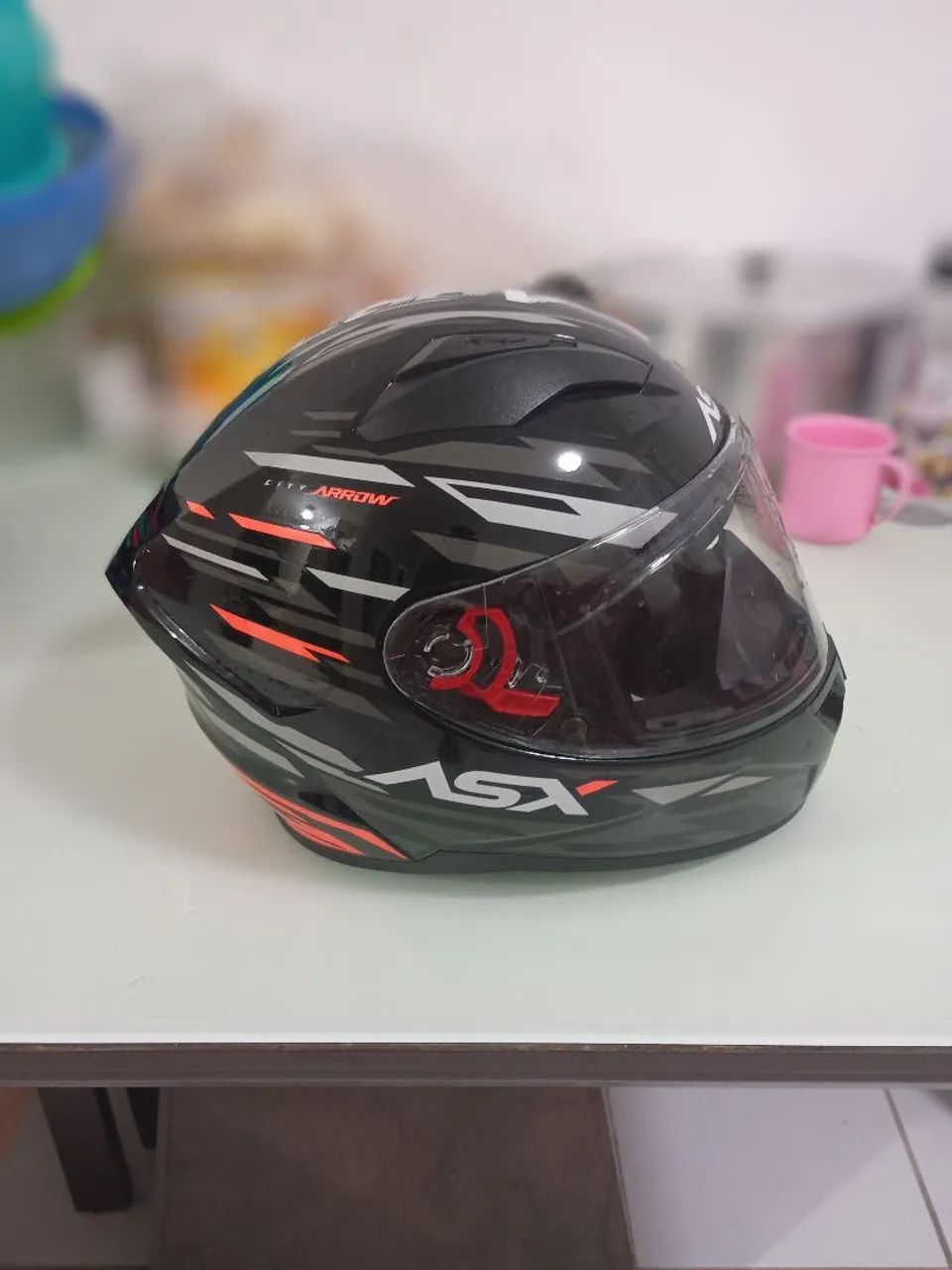 Capacete ASX Arrow Tamanho 58 - Foto 2