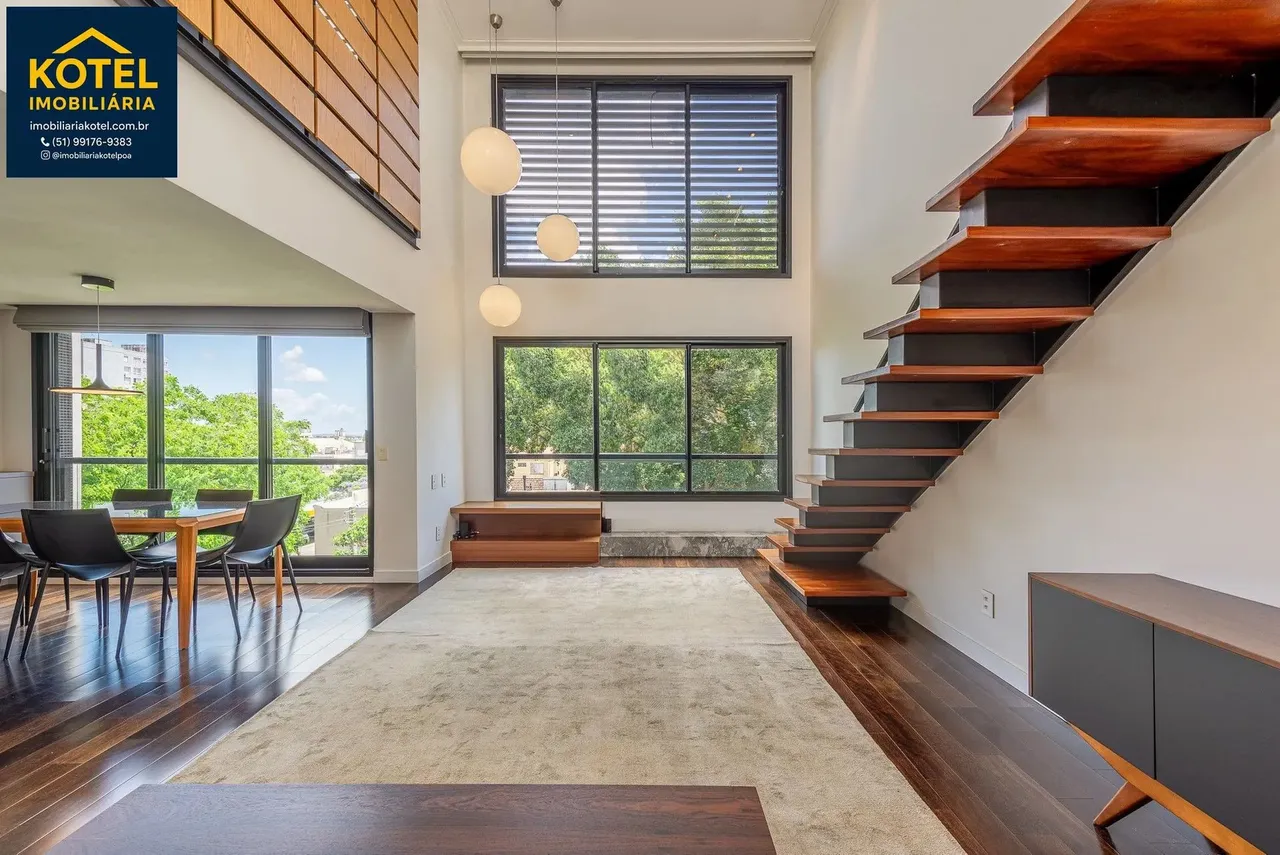 Cobertura com 115m² e 2 dormitórios, 2 suítes, 1 vaga