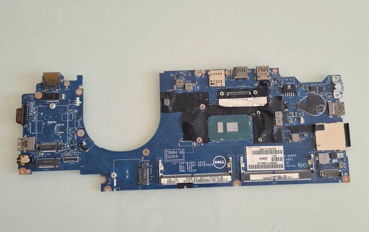 Placa Mãe Dell Latitude 5480 / 5490 i5 7th Reparo
