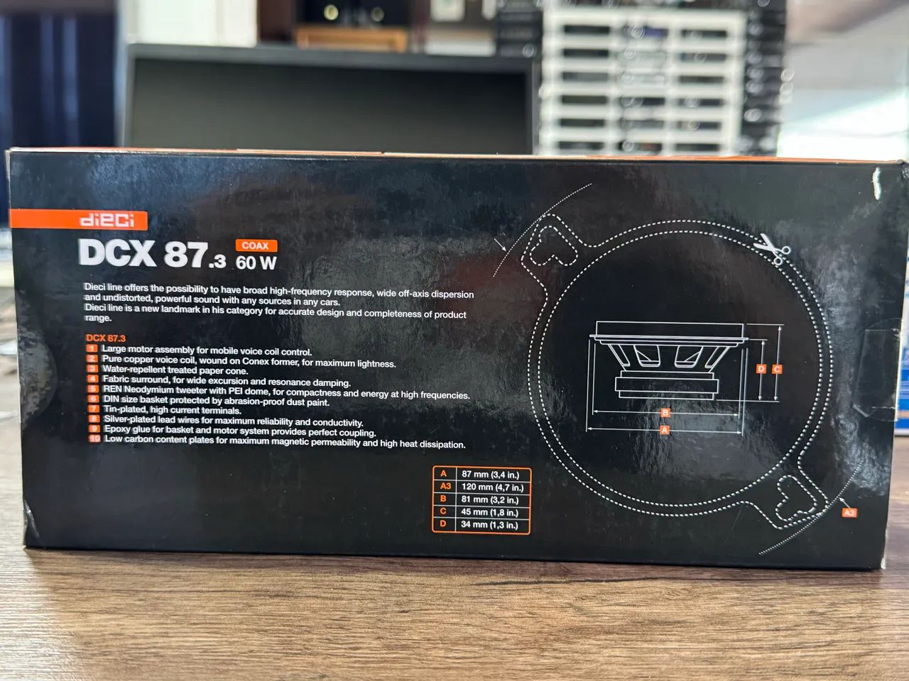 Hertz dcx 87.3 o par de 3.4? com 60rms original italiano na