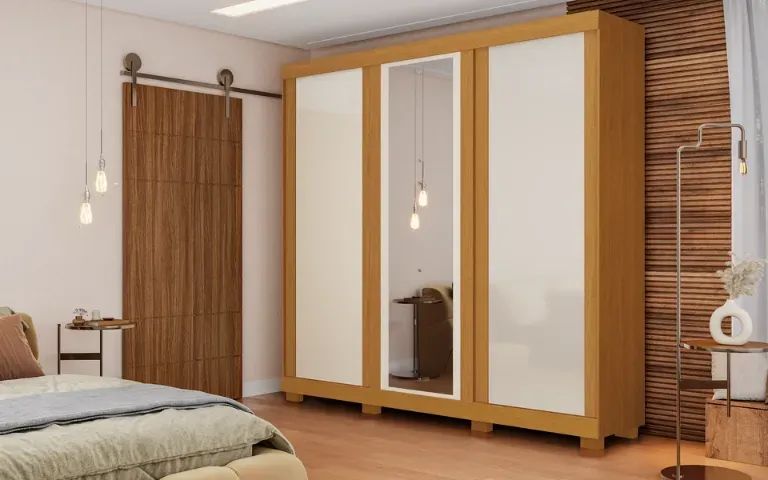 Guarda Roupas Portas de Correr 100% MDF Zara - Foto 2