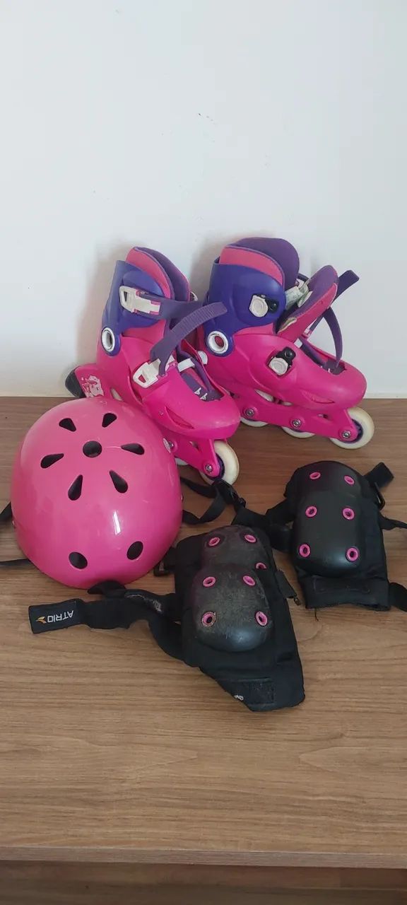 Kit Completo Patins + Capacete + Cotoveleira - Foto 3