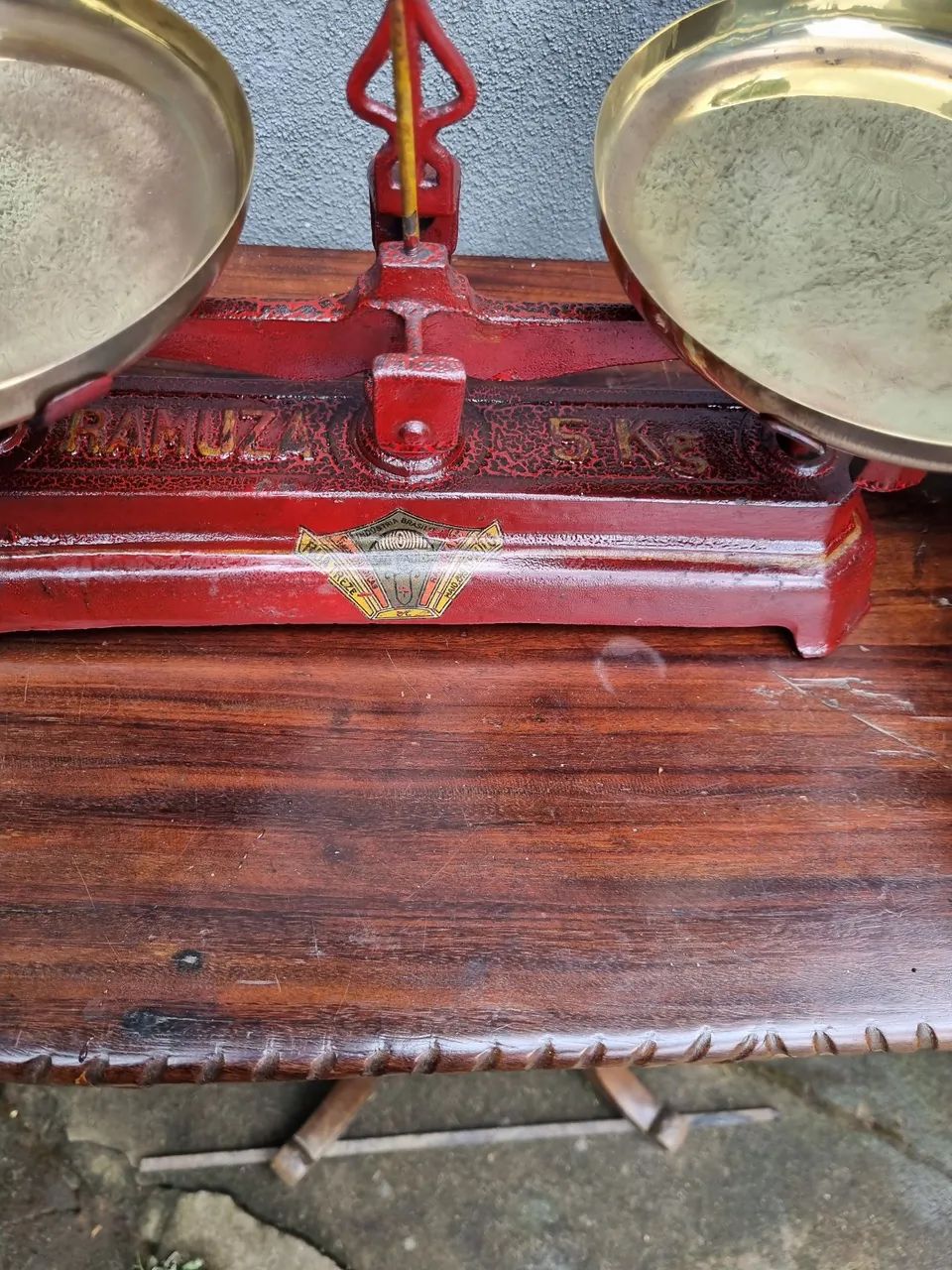 Balança  Ramuza força 5kg  com jg de pesos - Foto 3