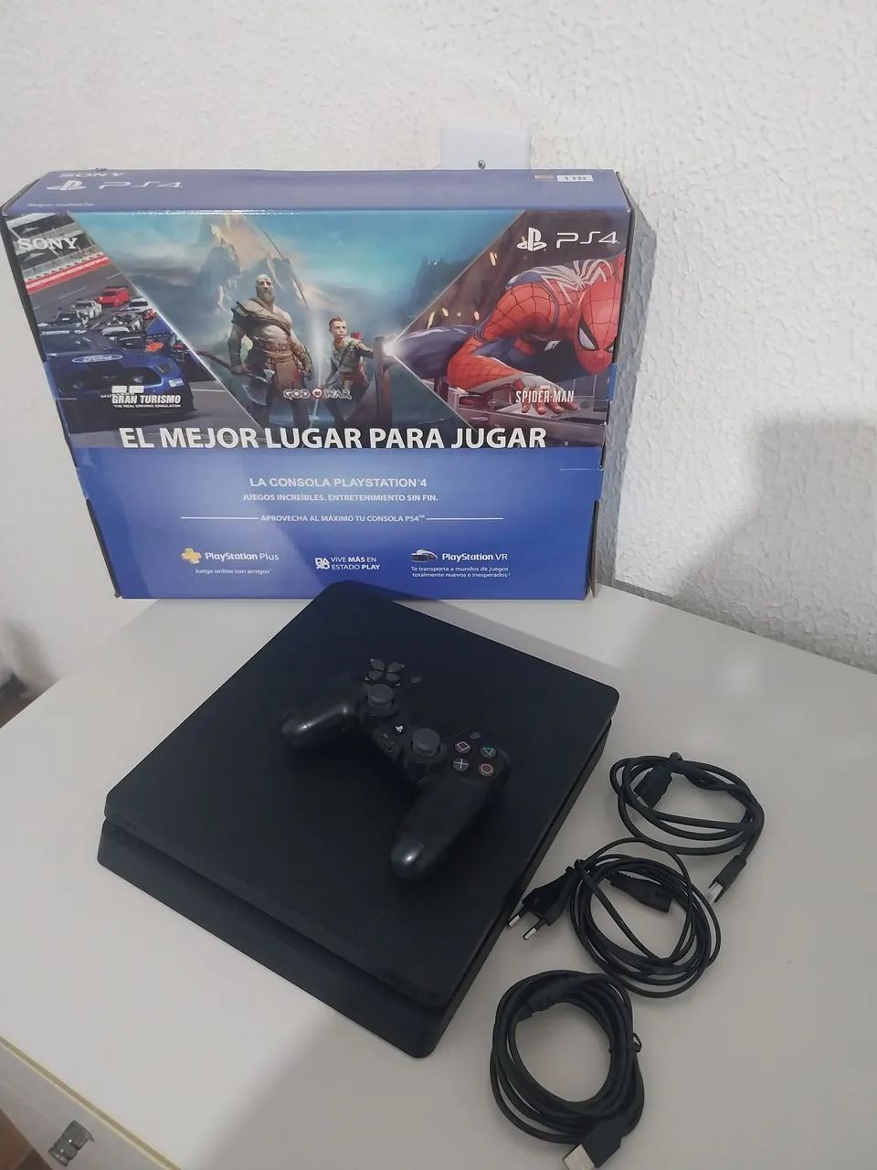 PS4 SLIM NA CAIXA 500 GB SEMI NOVO EM PERFEITO ESTADO + JOGO - Foto 3