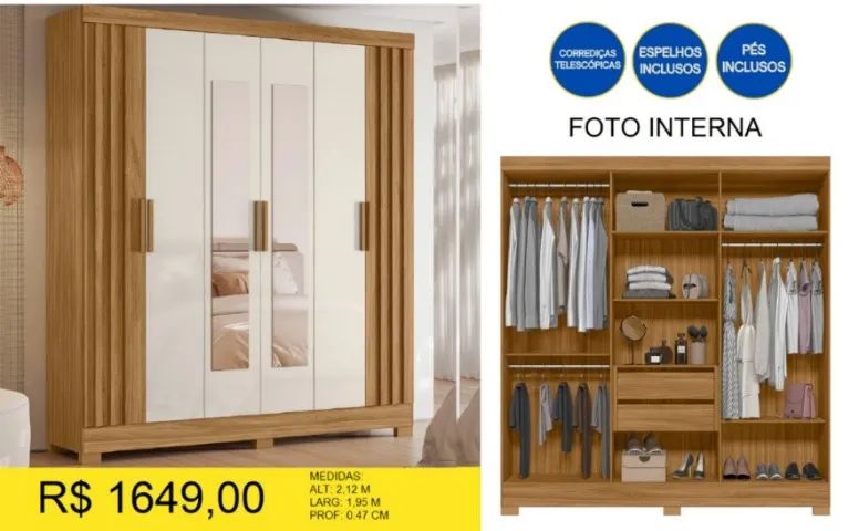 ROUPEIRO CASAL RIPADO A PRONTA-ENTREGA 