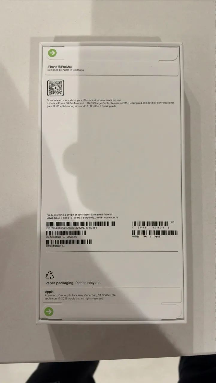 iPhone 18 Pro Max 256GB Burgundy Lacrado - Foto 2