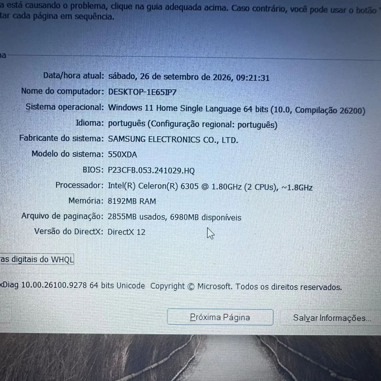 Notebook Samsung - M2:256GB - Mem:08GB - Foto 5