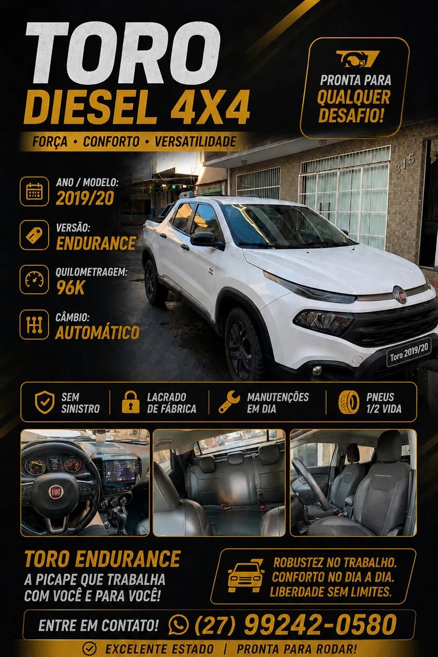 Fiat Toro Toro Endurance 2.0 16V 4x4 Diesel Aut. 2020