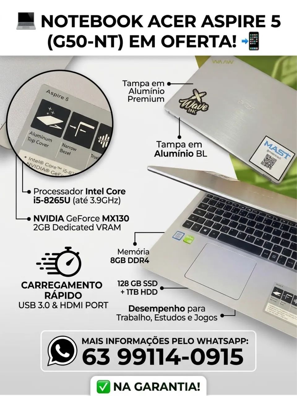 Notebook Acer aspire 5 