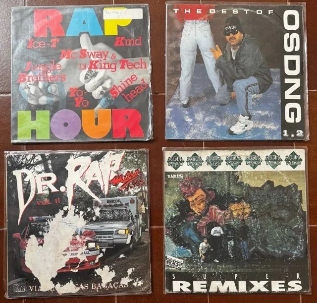 27 LPs Rap Nacional Raros Comando DMC Vozes de Rua Sampa Crew