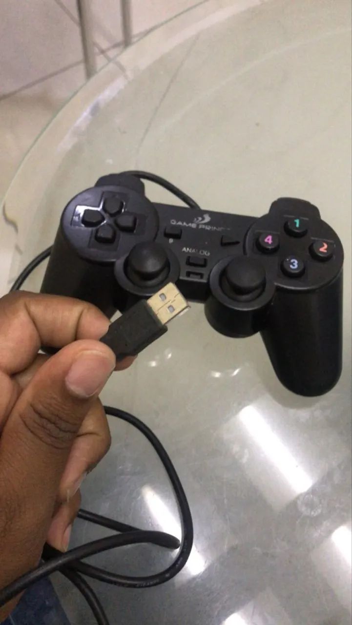 Controle de Jogos USB com Analógico para PC e Notebook - Foto 2