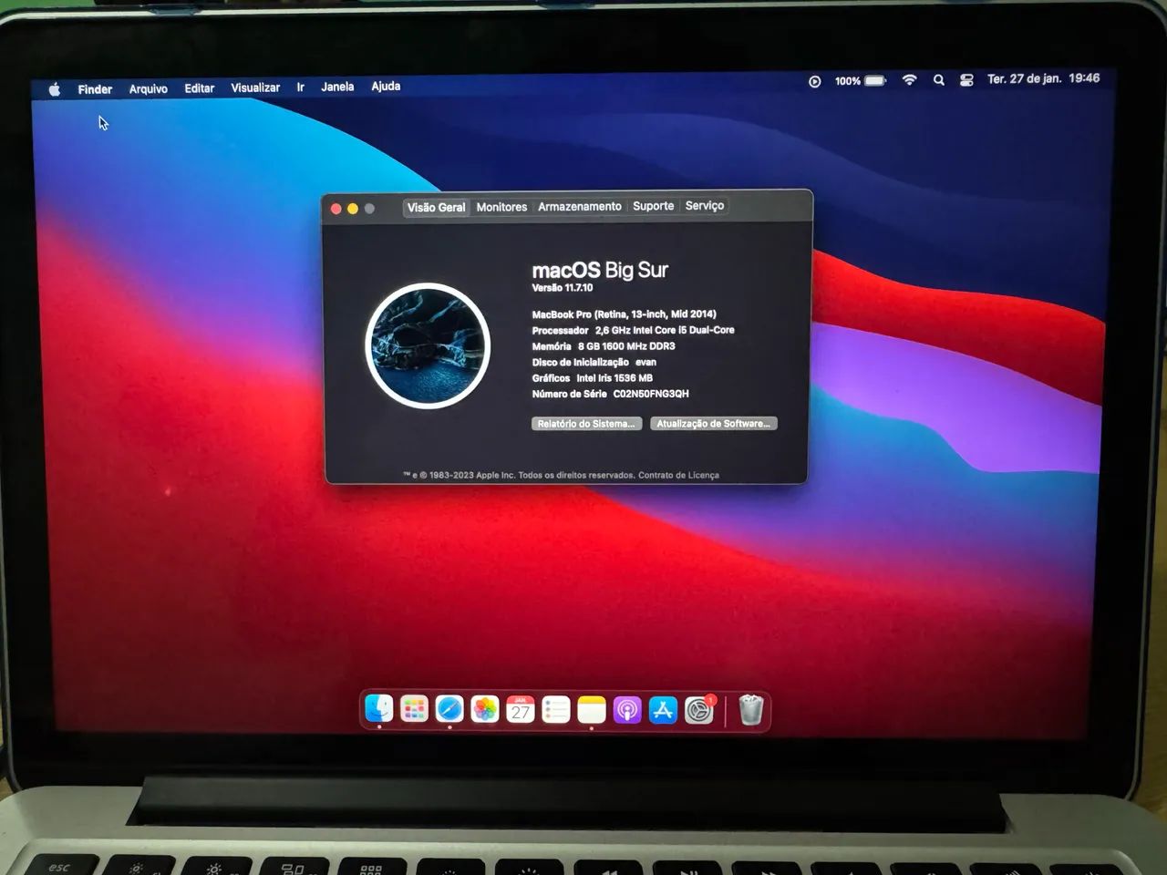 MacBook Pro 13.3? retina 2014 8gb 256gb SSD - Notebooks - Jardim