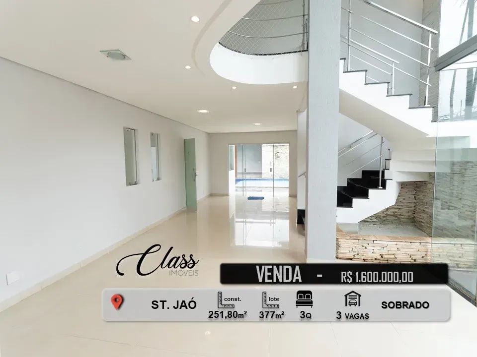 Sobrado ST. JAÓ COM 252m² com 3 quartos em Setor Jaó - Goiânia - GO - Foto 2