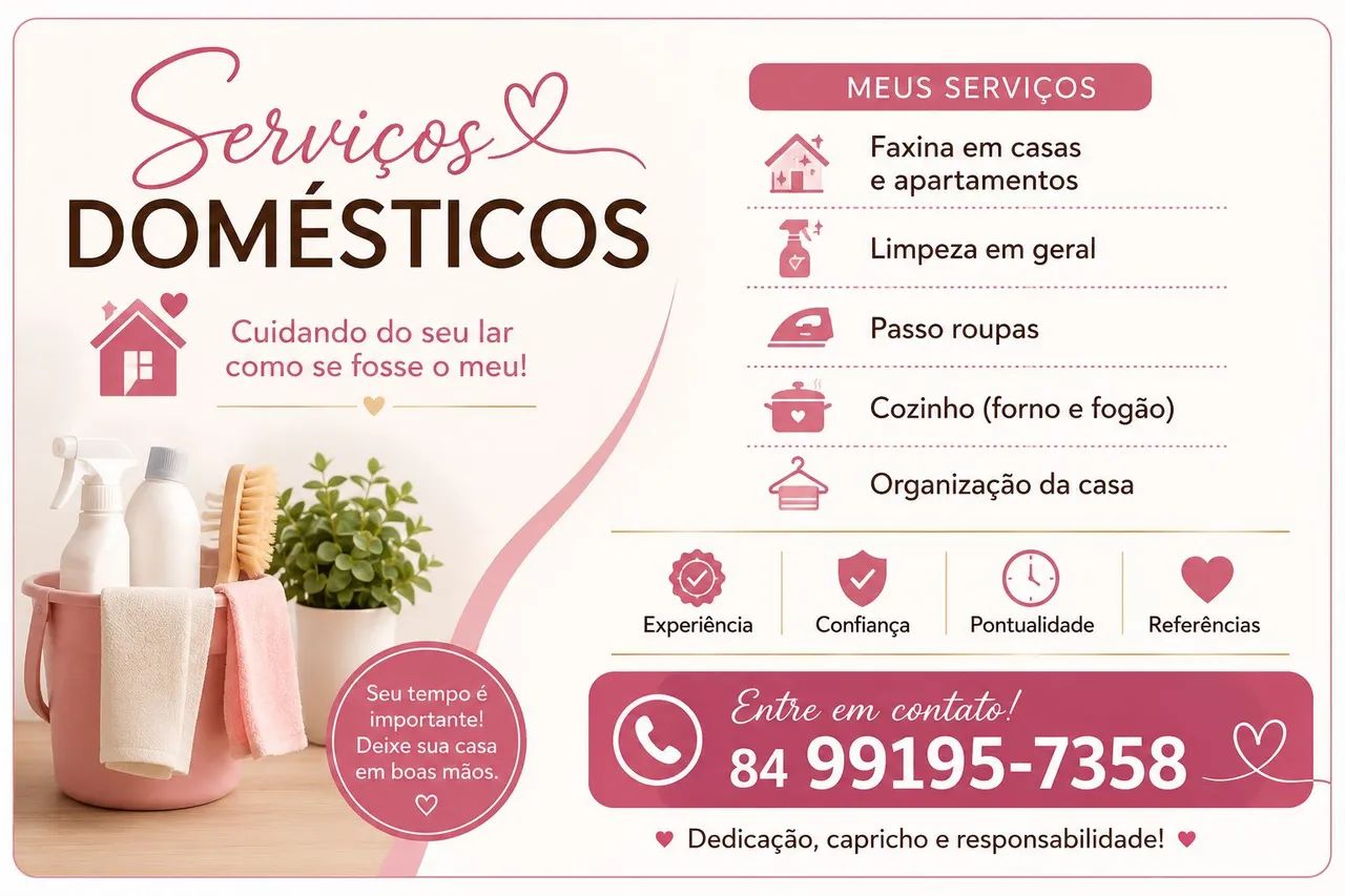 Estou disponível para trabalhar 